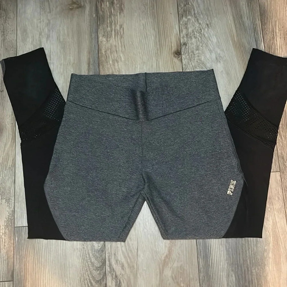 Victoria Secret PINK 7/8 leggings Size Small Dri Fit Ultimate Stretch Mesh Leg - Picture 1 of 3